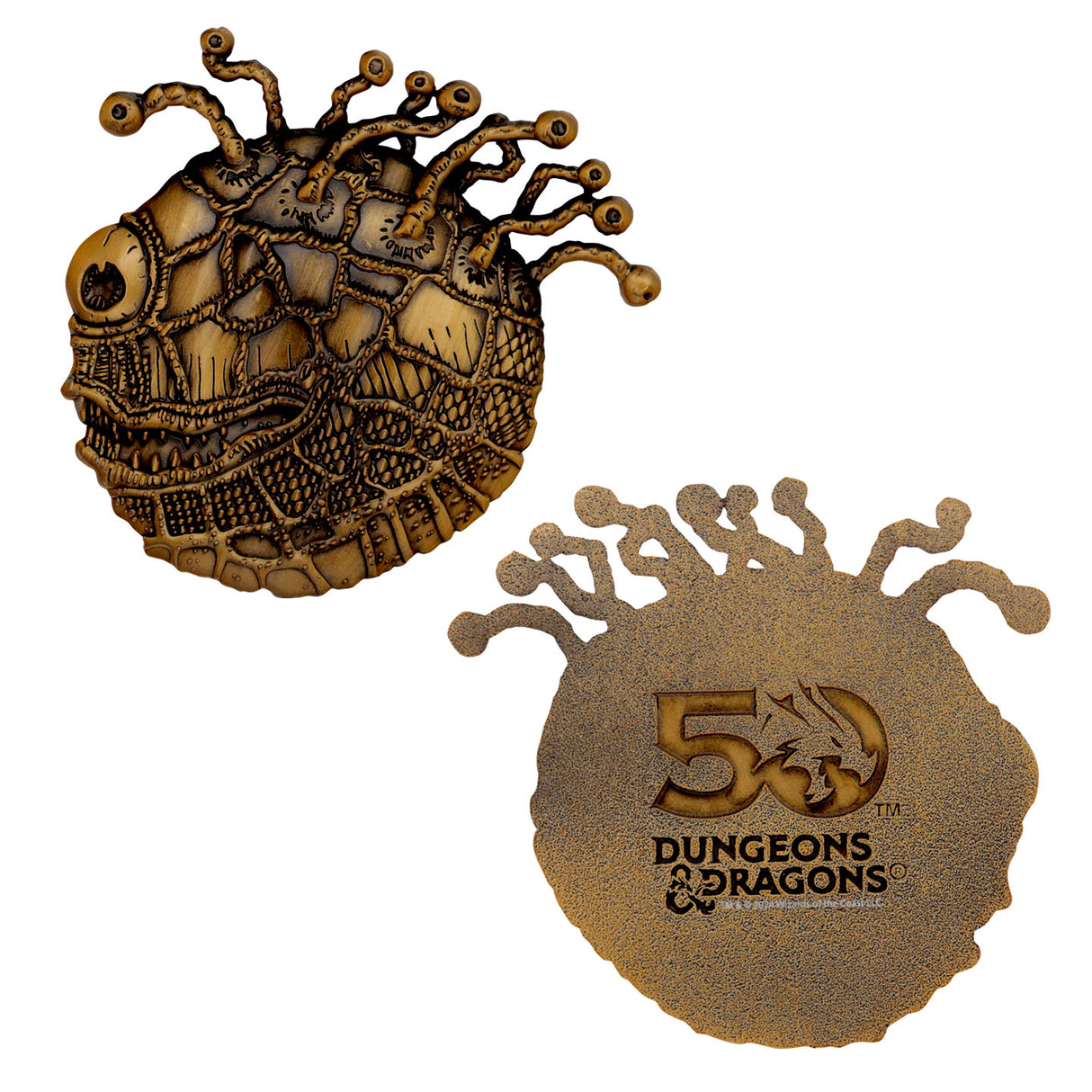 Dungeons & Dragons 50th Anniversary BEHOLDER Limited Edition Twin Medallion Set
