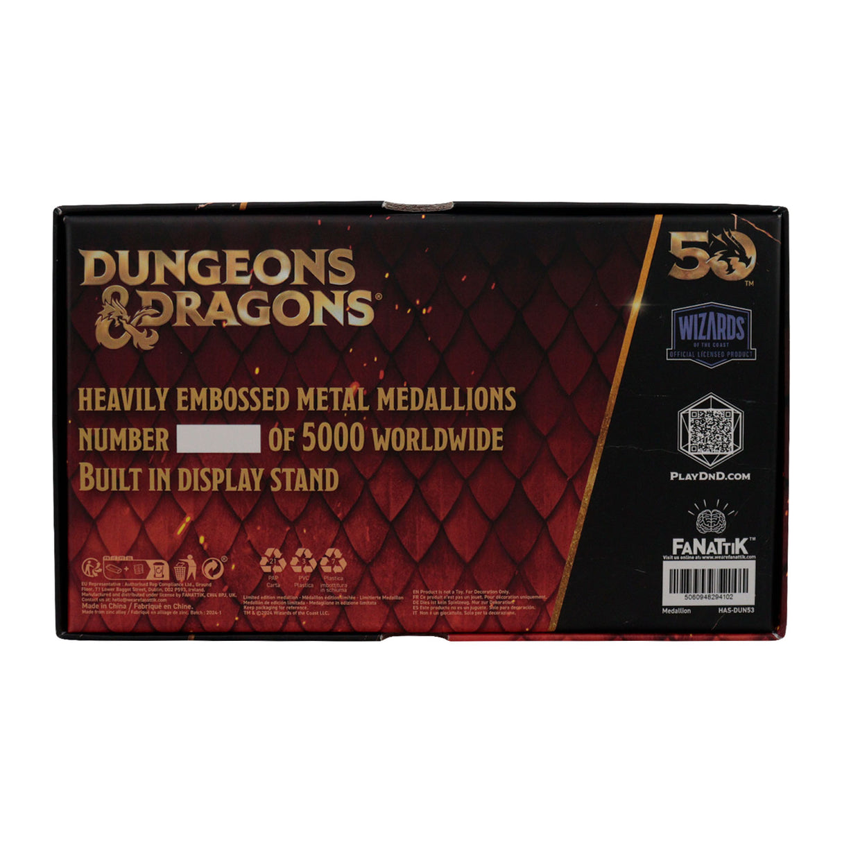Dungeons & Dragons 50th Anniversary BEHOLDER Limited Edition Twin Medallion Set