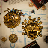 Dungeons & Dragons 50th Anniversary BEHOLDER Limited Edition Twin Medallion Set