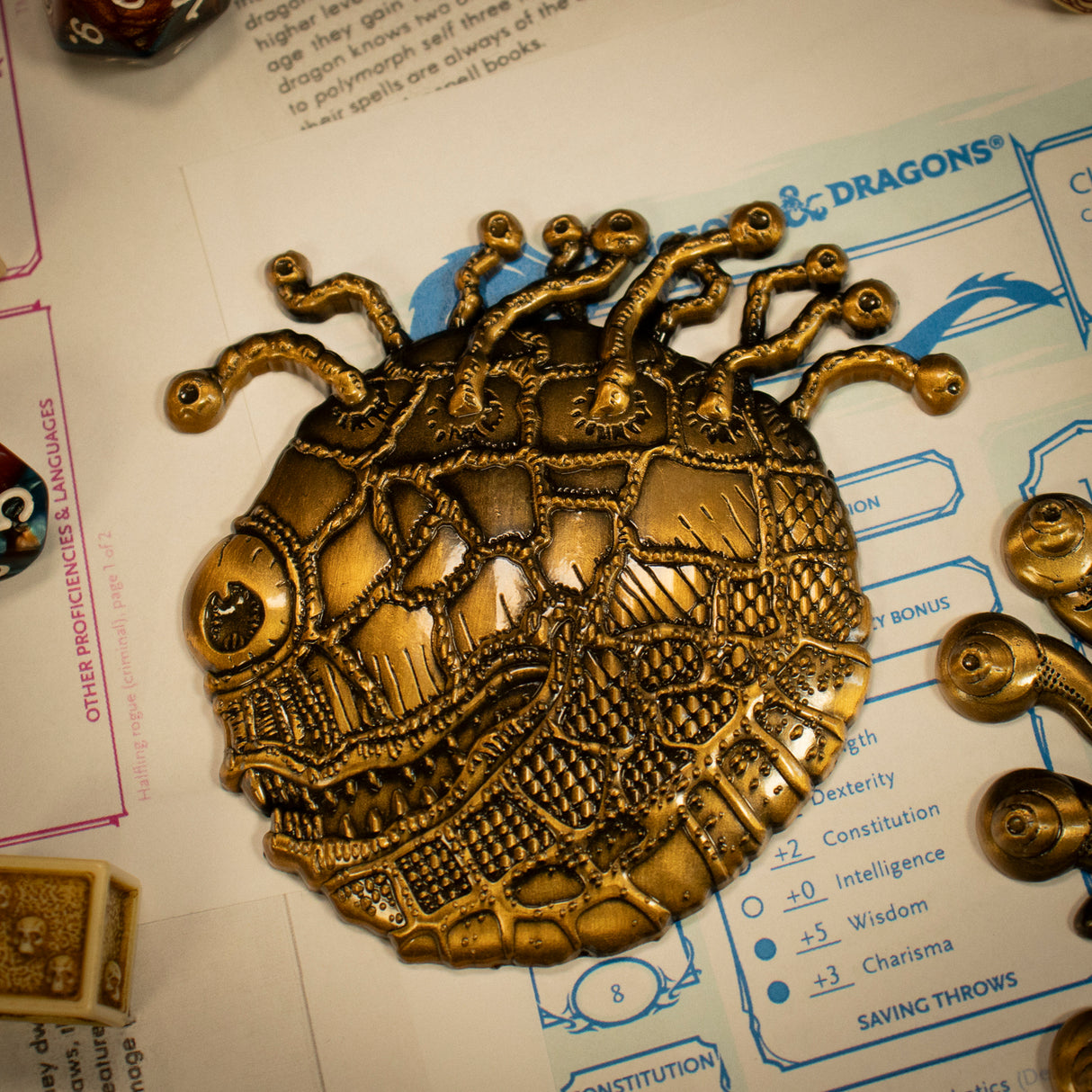 Dungeons & Dragons 50th Anniversary BEHOLDER Limited Edition Twin Medallion Set
