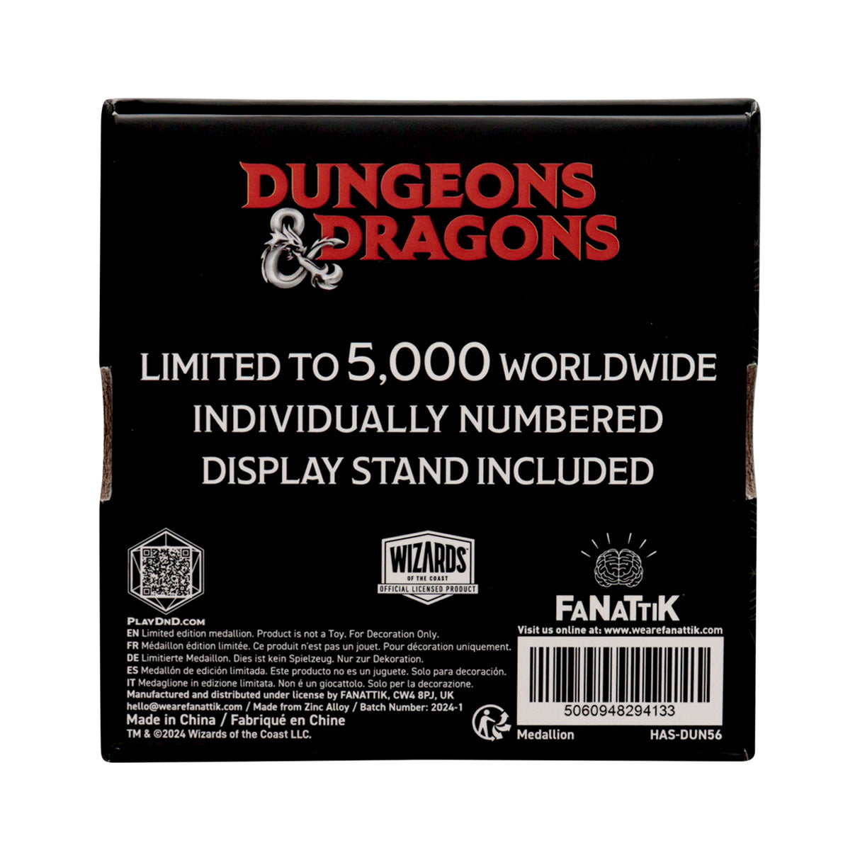 D20 METAL COLLECTABLE | Dungeons & Dragons | Medallion | Limited Edition