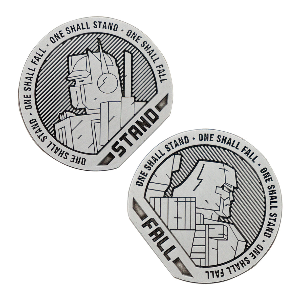 Transformers 40th Anniversary OPTIMUS PRIME & MEGATRON Limited Edition Collectible Coin