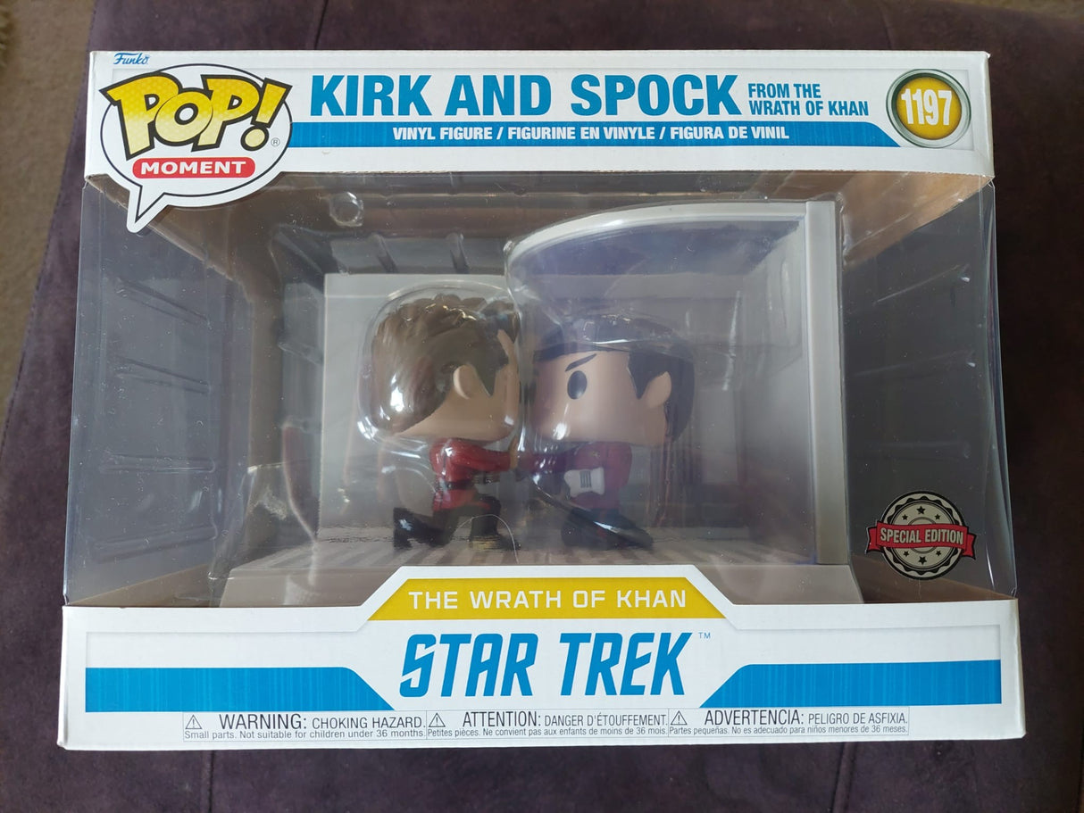 Damaged Box | Funko Pop Movie Moments | Star Trek | Kirk & Spock from The Wrath of Khan 6 inch #1197