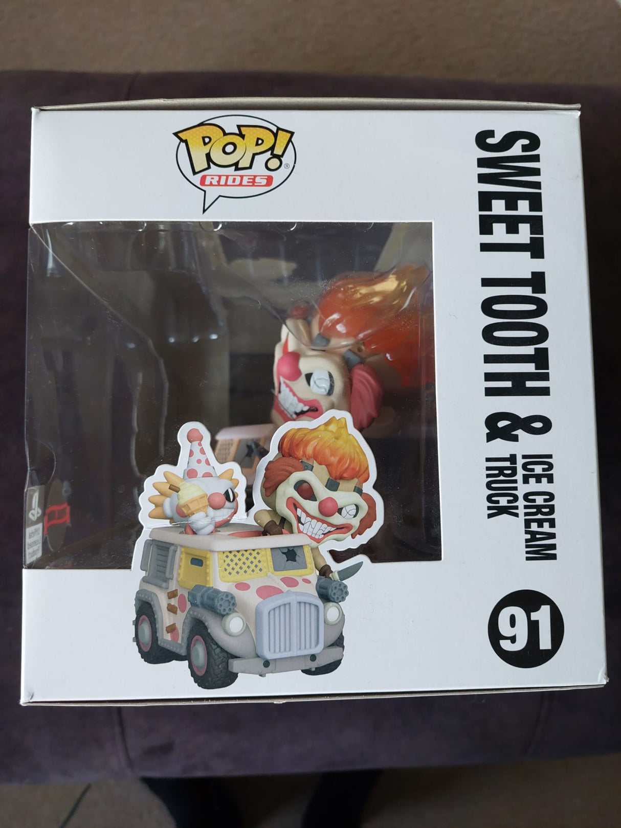 Damaged Box |Funko Pop Rides | PlayStation | Twisted Metal | Sweet Tooth & Ice Cream Truck #91