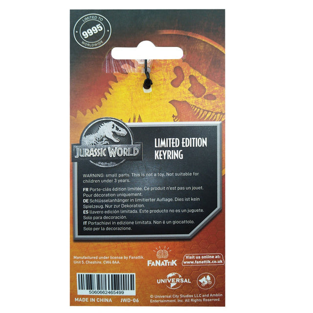 Jurassic World | DNA Excavation Zone | Keyring | Limited Edition