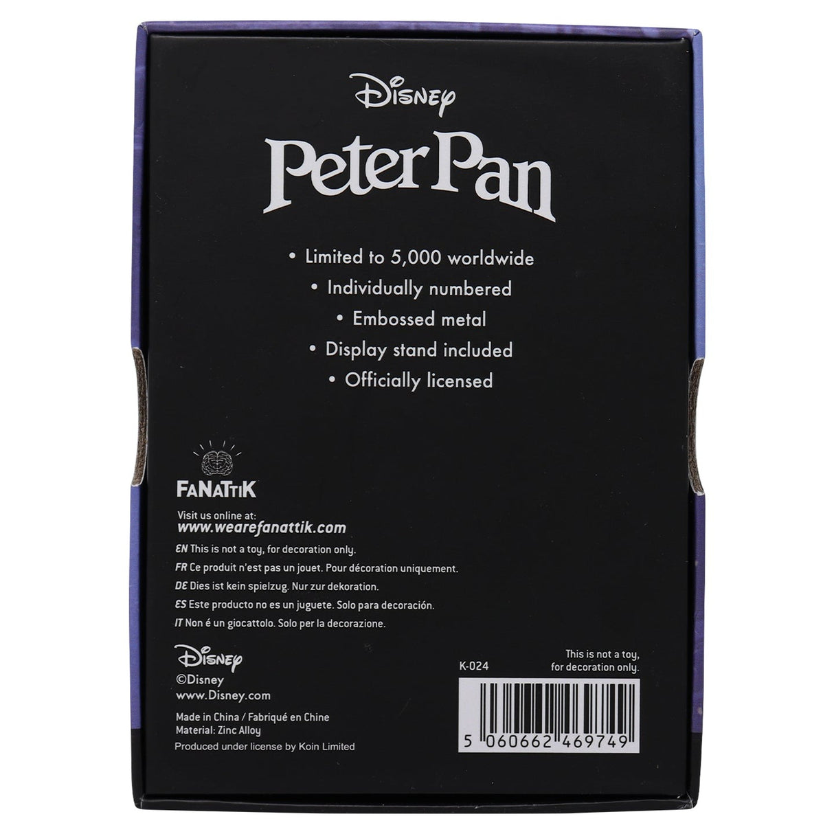 Disney Peter Pan  | Ingot | Limited Edition