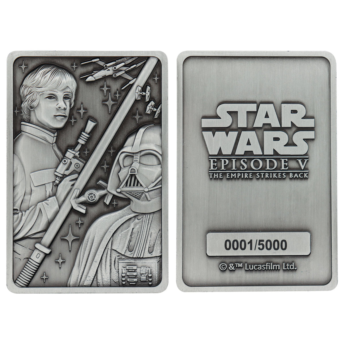 Fanattik Star Wars: LUKE SKYWALKER & DARTH VADER The Empire Strikes Back Limited Edition Metal Ingot
