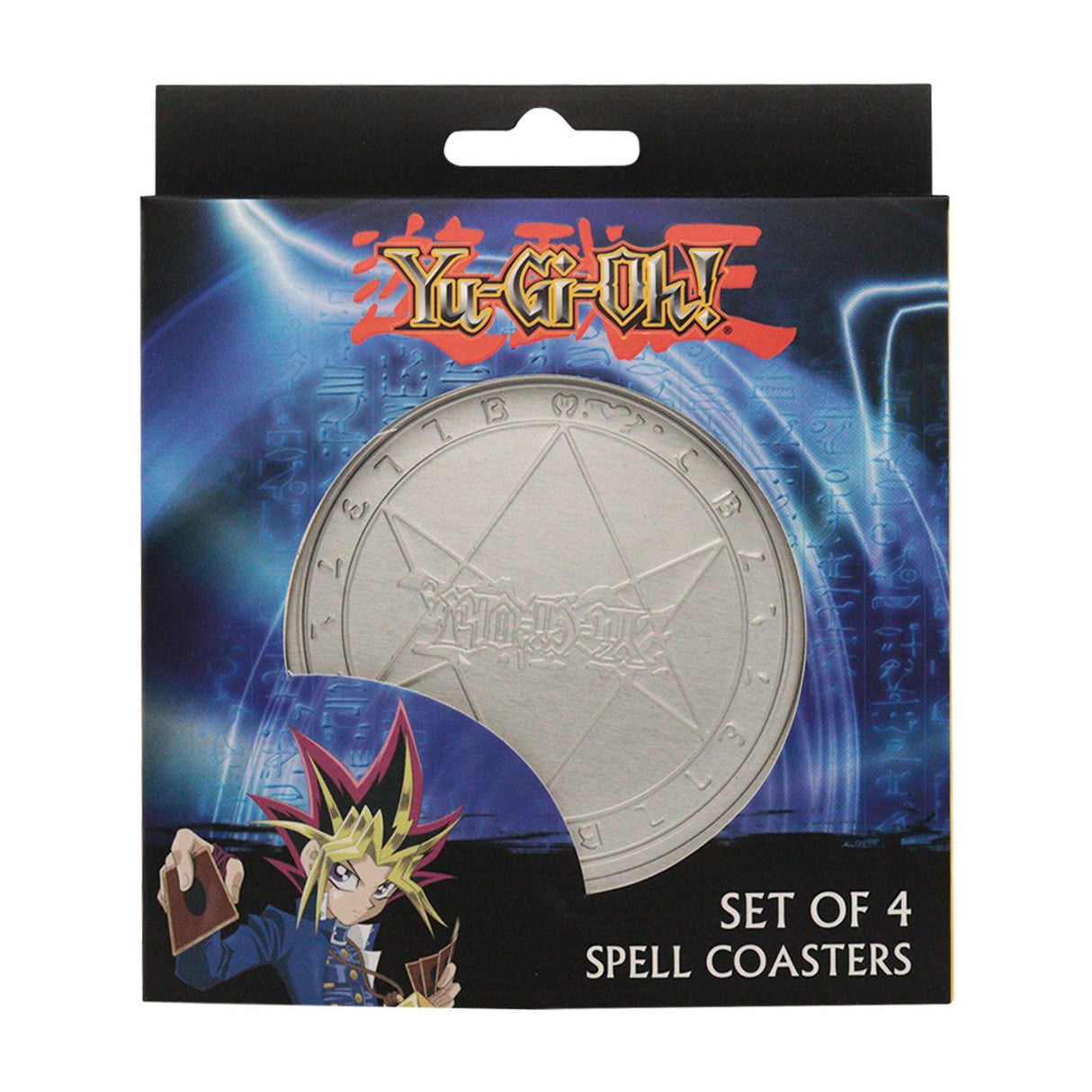 Yu-Gi-Oh! | Set of 4 Embossed Metal Coasters