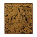 Yu-Gi-Oh! DUELIST KINGDOM Limited Edition Antique Gold Plated Collectible Metal Map