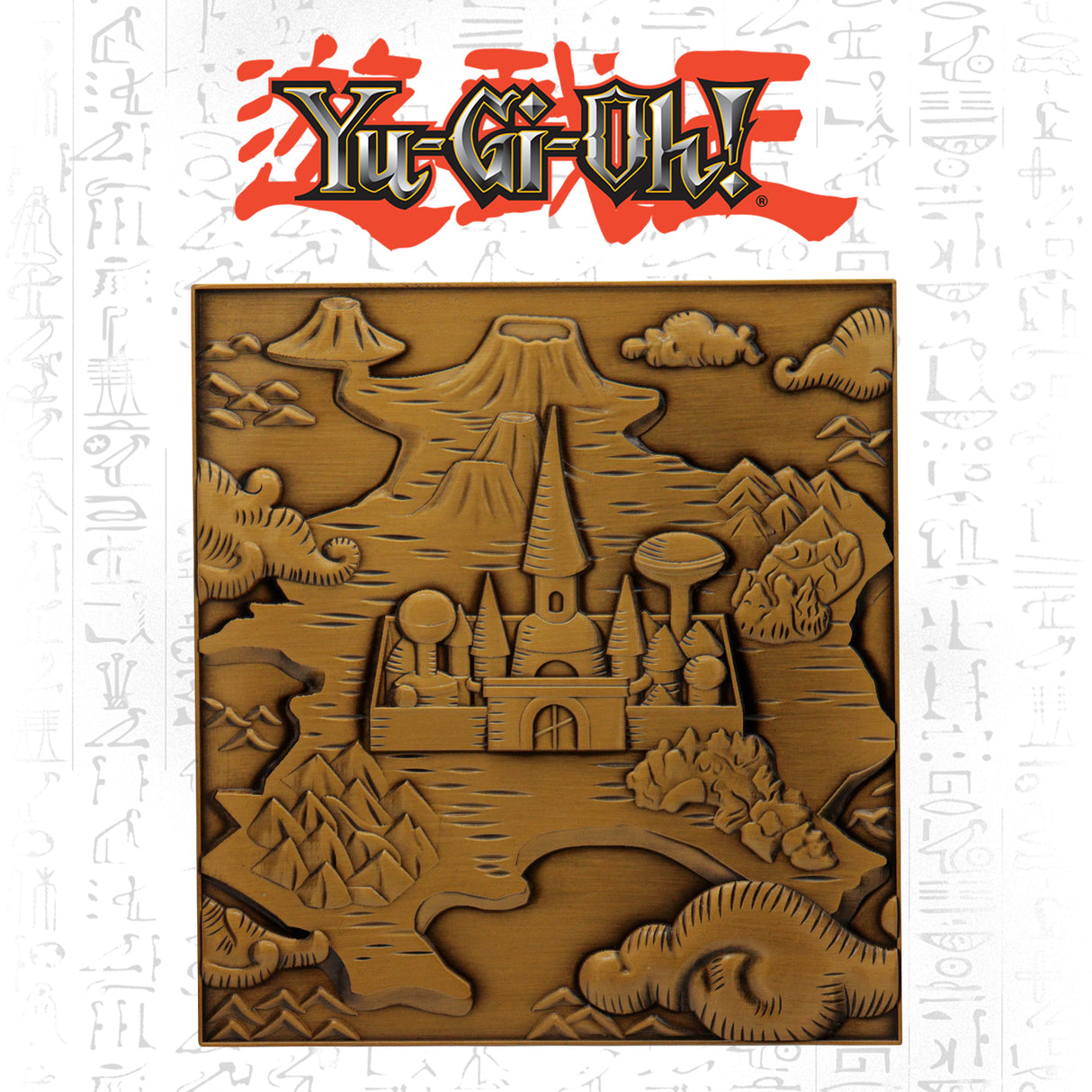 Yu-Gi-Oh! DUELIST KINGDOM Limited Edition Antique Gold Plated Collectible Metal Map
