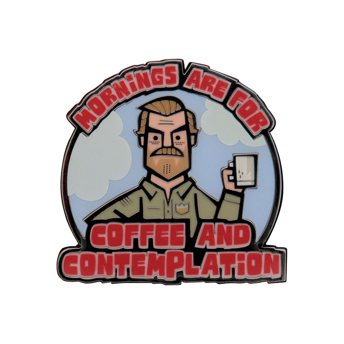 Fanattik Stranger Things | JIM HOPPER Limited Edition Enamel Pin Badge
