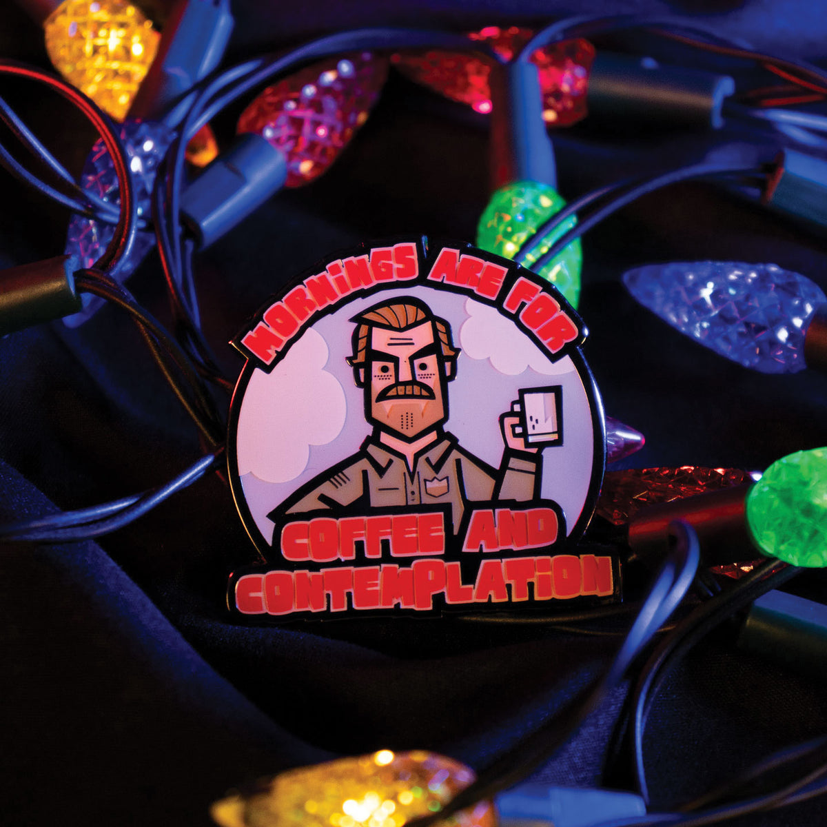 Fanattik Stranger Things | JIM HOPPER Limited Edition Enamel Pin Badge