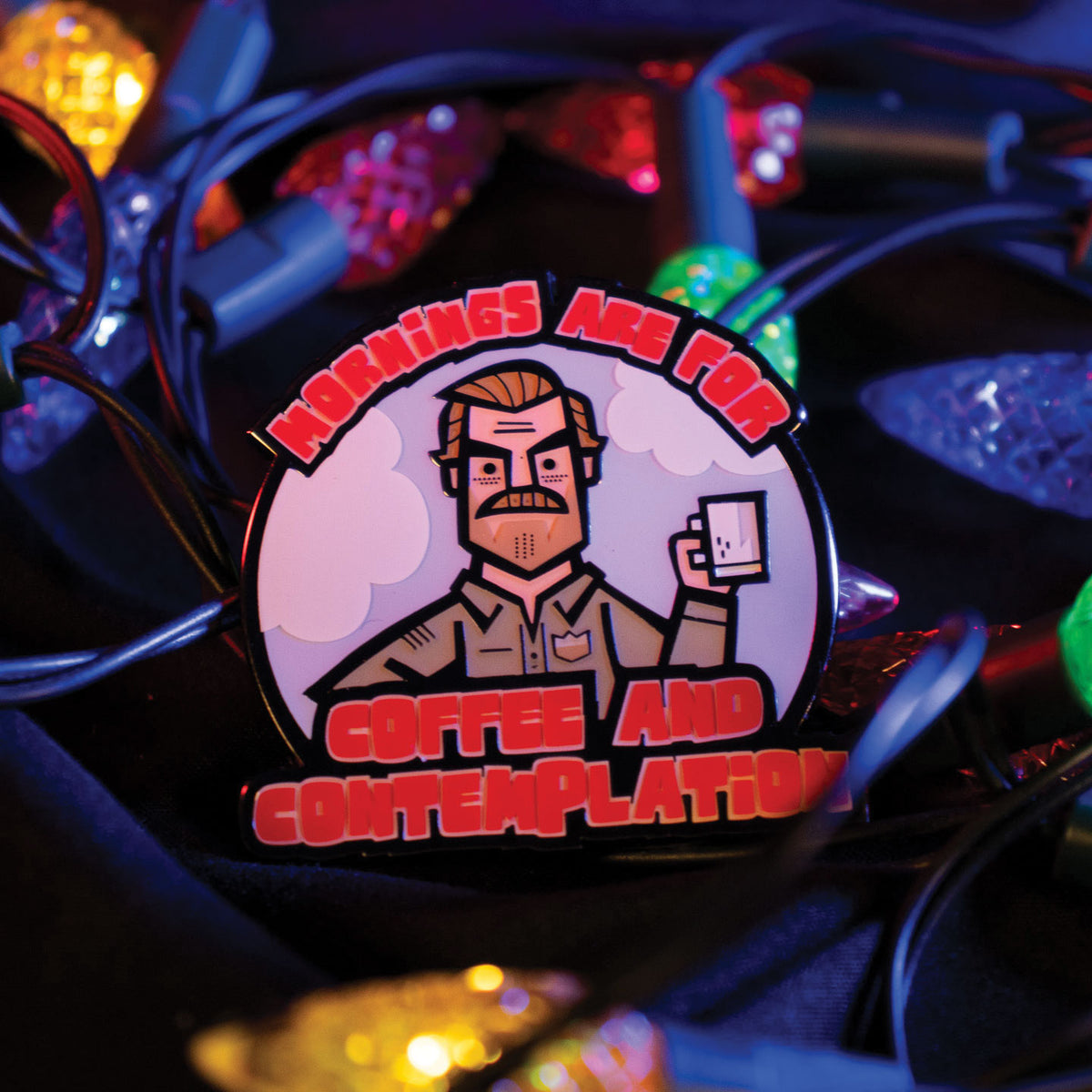 Fanattik Stranger Things | JIM HOPPER Limited Edition Enamel Pin Badge