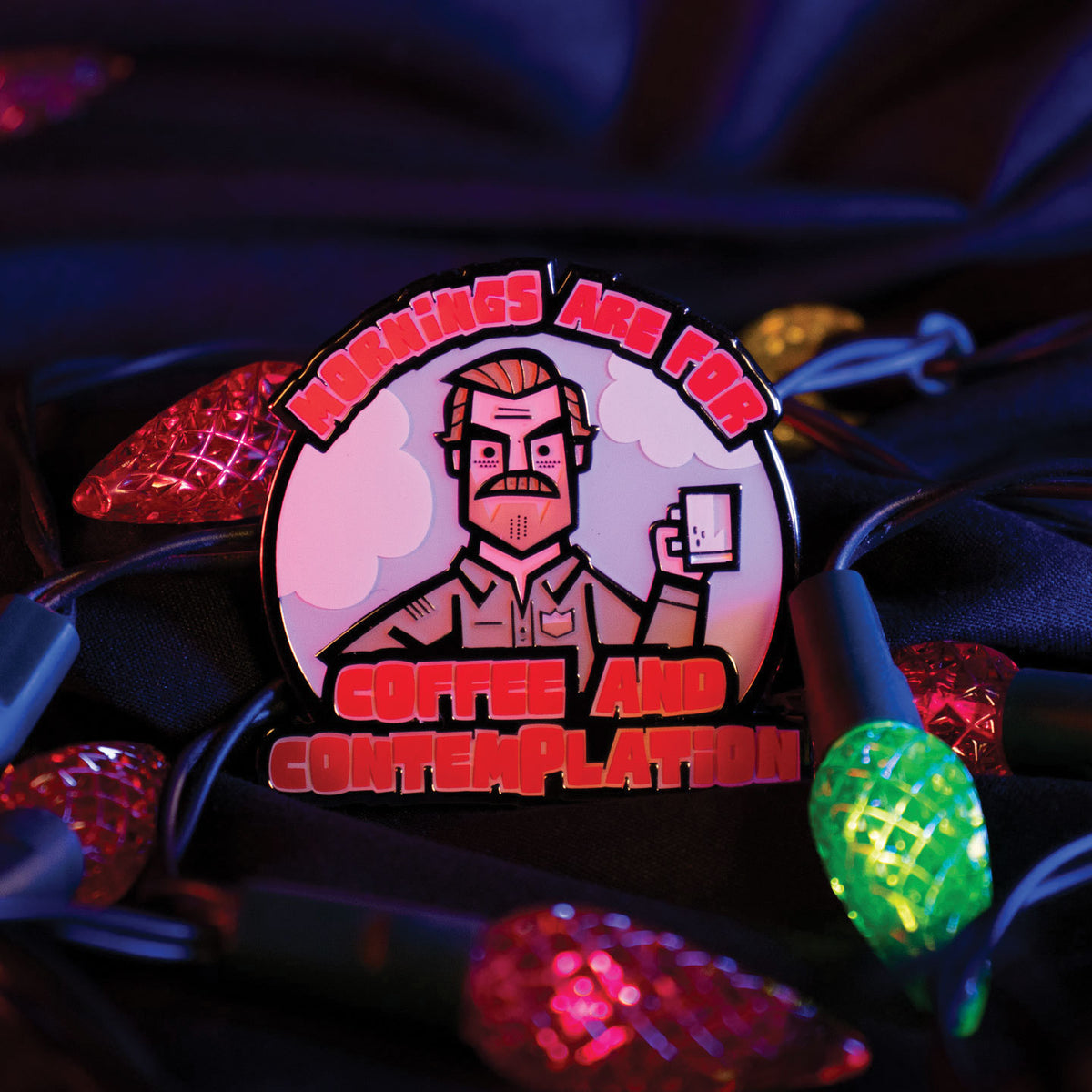 Fanattik Stranger Things | JIM HOPPER Limited Edition Enamel Pin Badge
