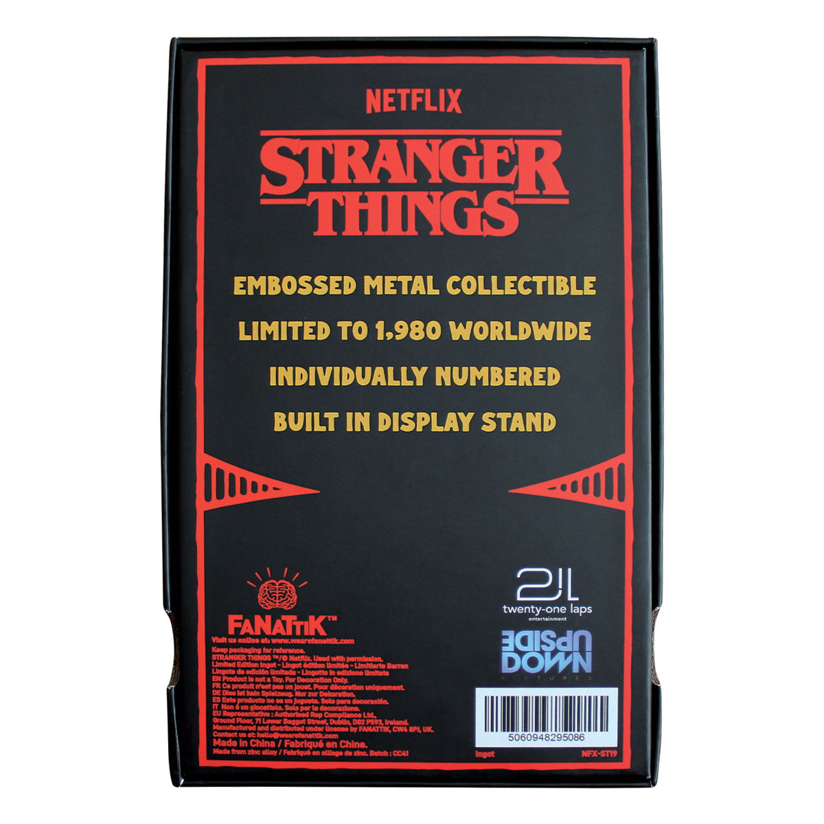 Fanattik Stranger Things THE DEMOGORGON Limited Edition XL Metal Ingot