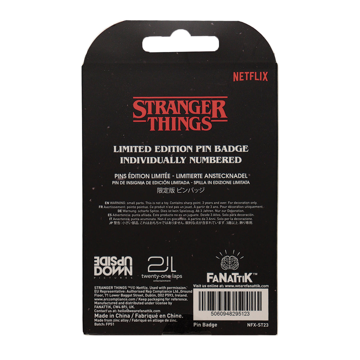 Fanattik Stranger Things Limited Edition CASTLE BYERS Pin Badge