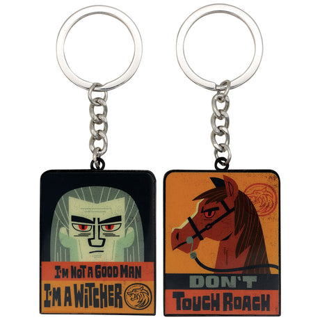 Fanattik The Witcher: GERALT OF RIVIA & ROACH Limited Edition Metal Keyring