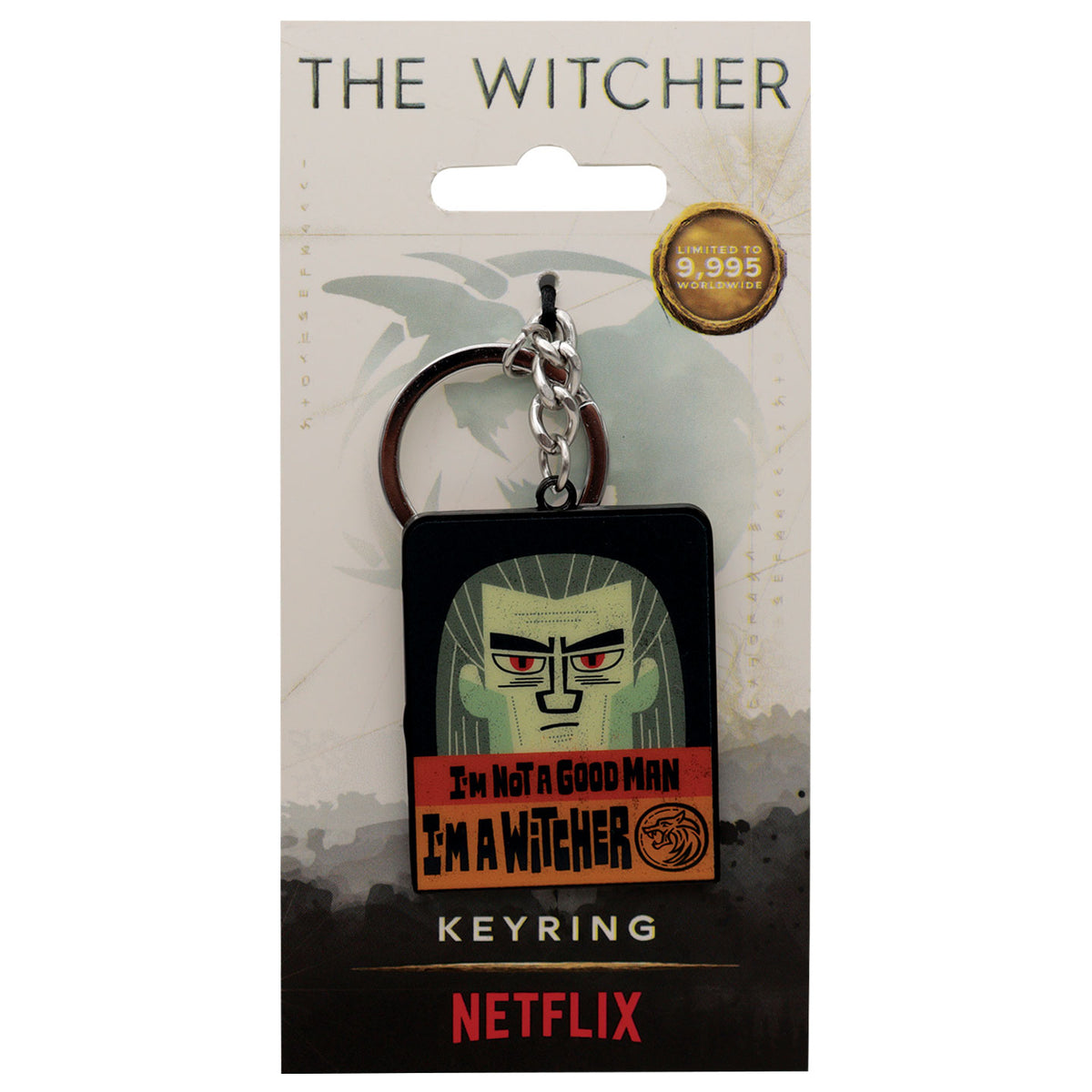 Fanattik The Witcher: GERALT OF RIVIA & ROACH Limited Edition Metal Keyring