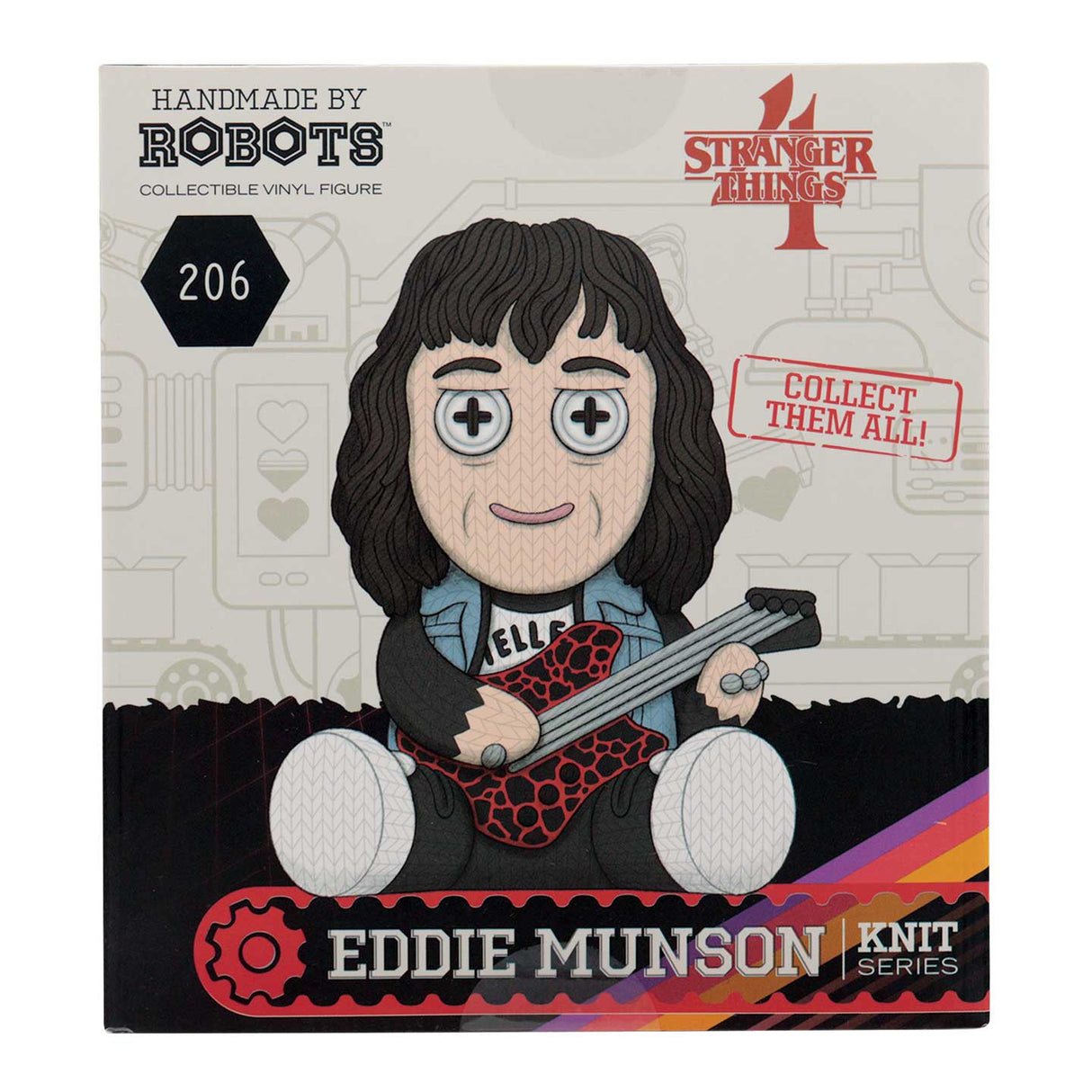 Eddie Munson | Stranger Things | Handmade by Robots | Vinyl Figure | Knit Series #206