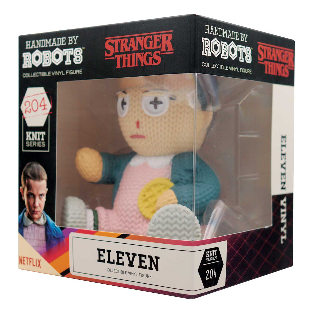 Eleven | Stranger Things | Handmade by Robots | Vinyl Figure | Knit Series #204