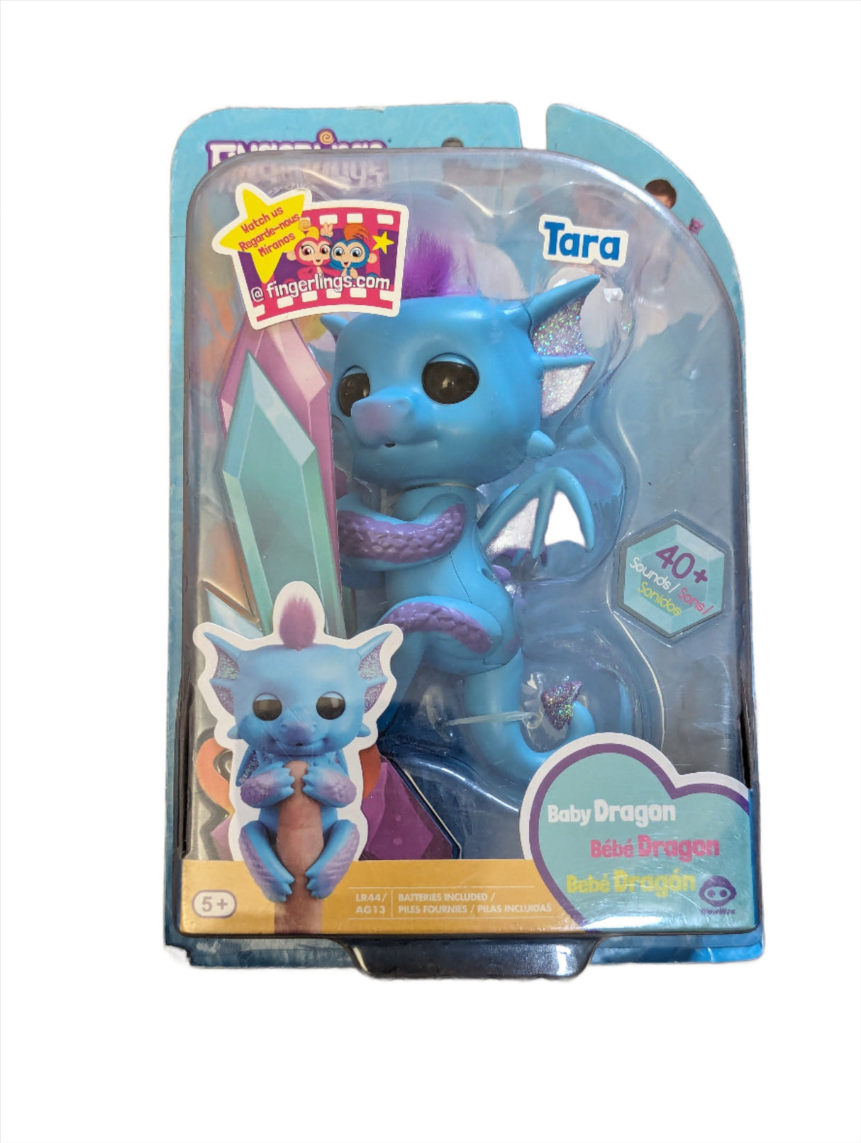 Fingerlings Baby Dragon | Tara | Blue / Purple