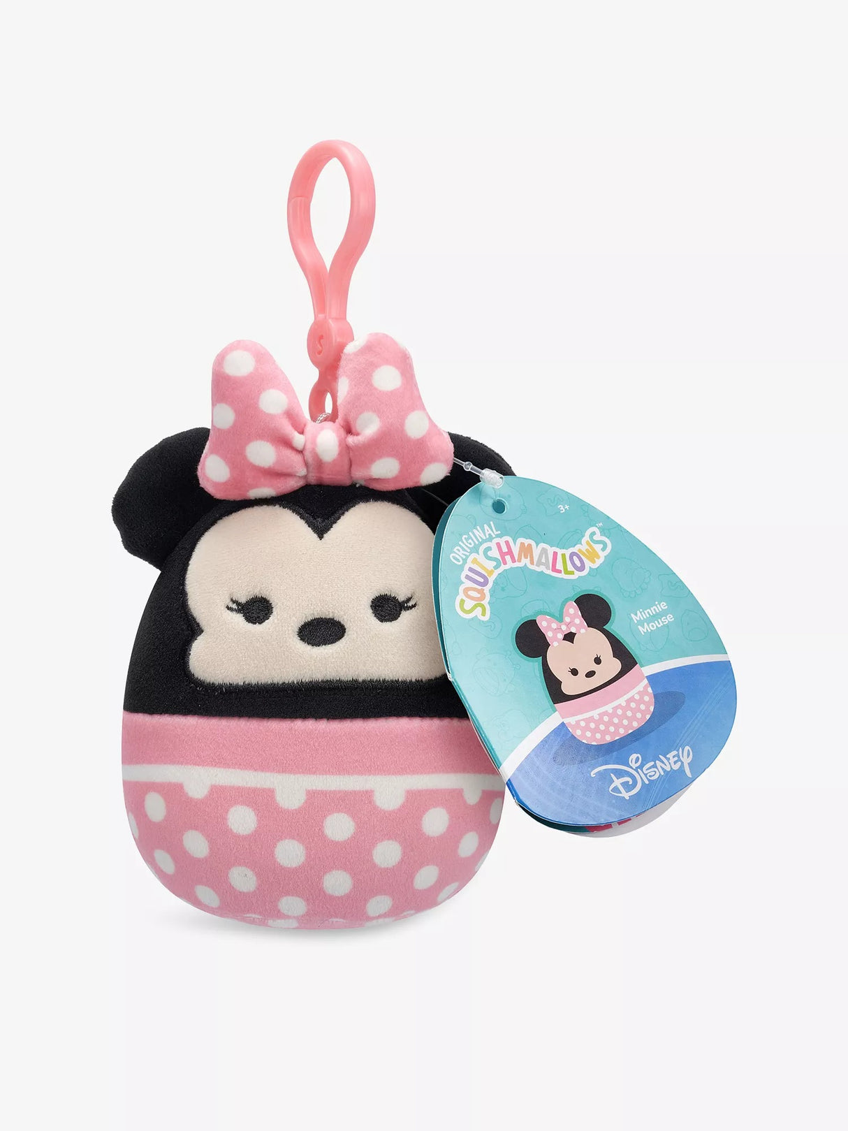 MINNIE MOUSE | Disney | Squishmallows 3.5" Mini Clip-On Plush