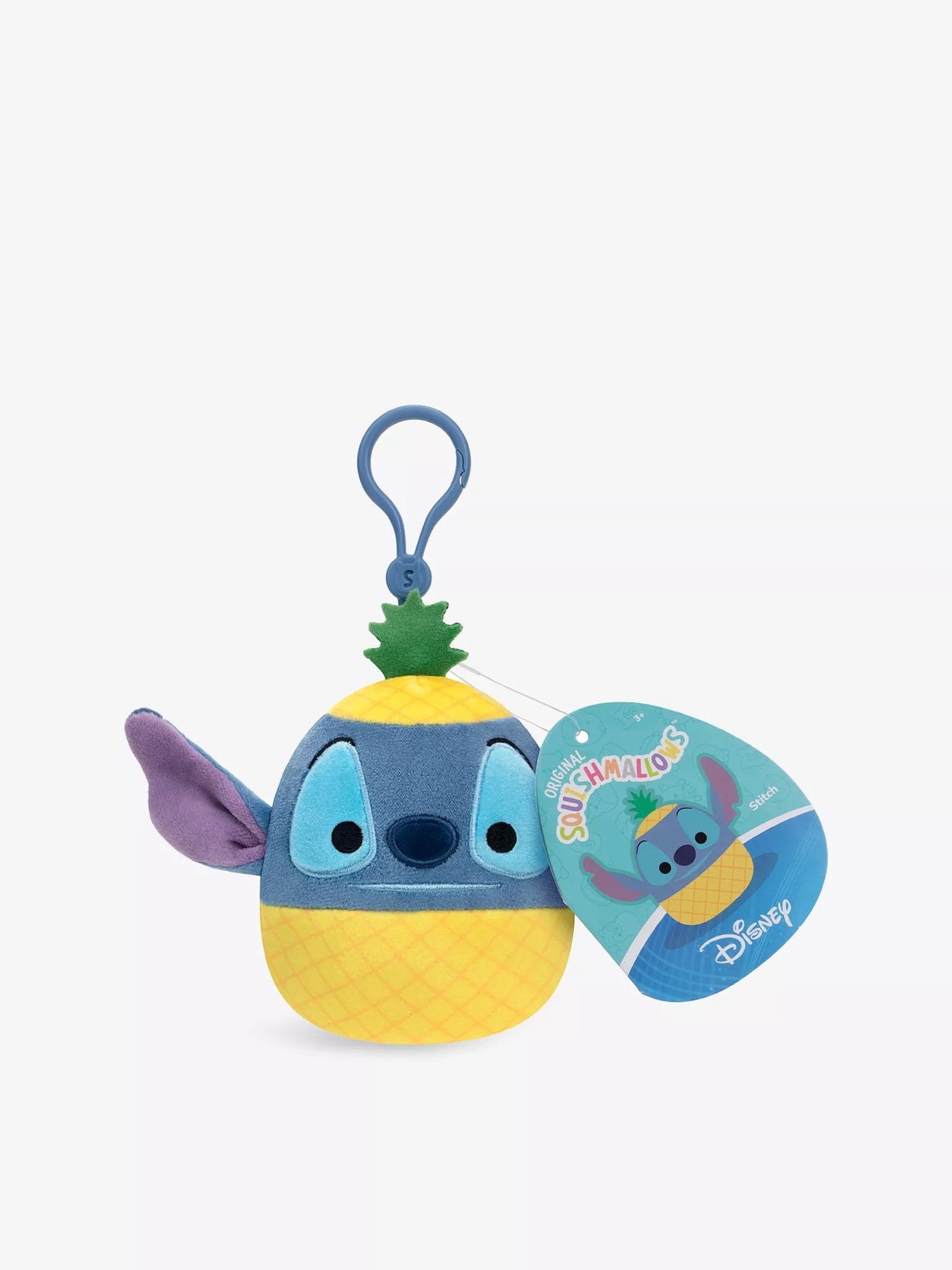 STITCH PINEAPPLE | Disney | Squishmallows 3.5" Mini Clip-On Plush