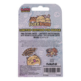 Fanattik Fuzzballs WHISKY THE CAT Will Work 4 Treats Limited Edition Pin Badge