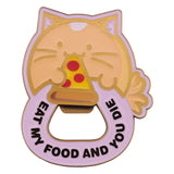 Fanattik Fuzzballs | TIMMY THE CAT Eat My Food Magnetic Metal Bottle Opener