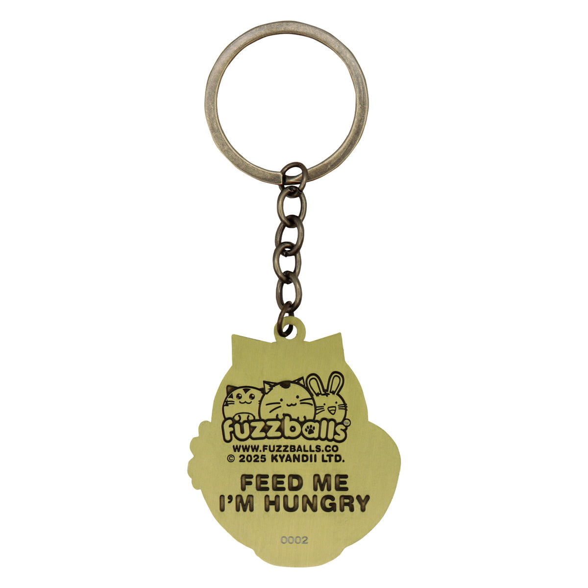 Fanattik Fuzzballs: WHISKY THE CAT Ramen Noodles Limited Edition Metal Keyring