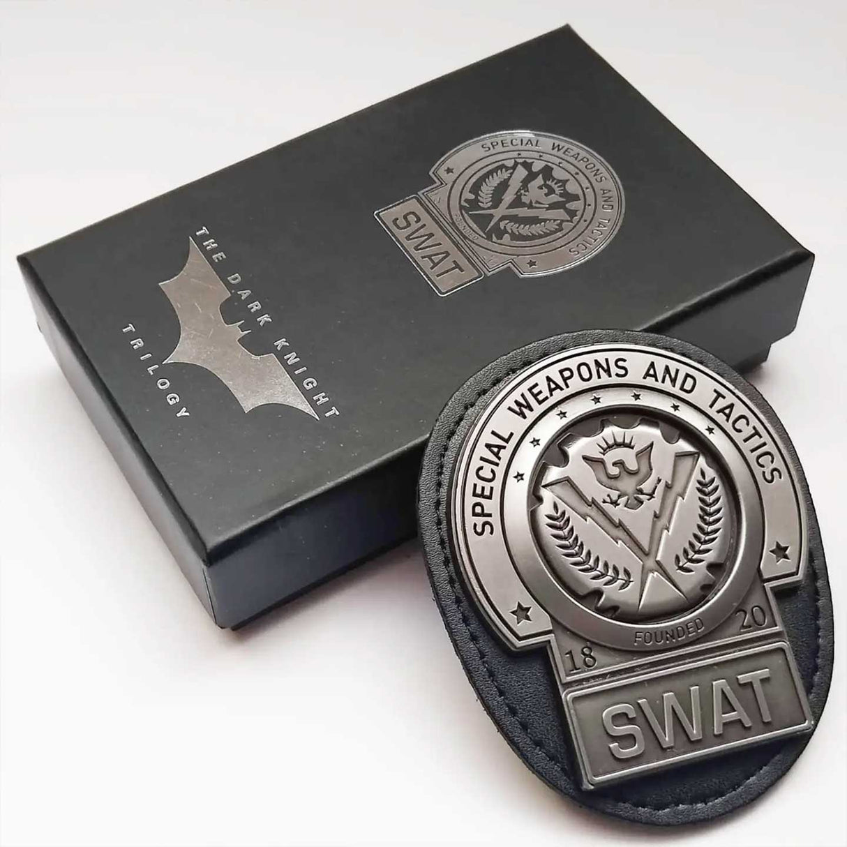 Batman The Dark Knight Trilogy GOTHAM CITY SWAT Replica Badge and Belt Clip