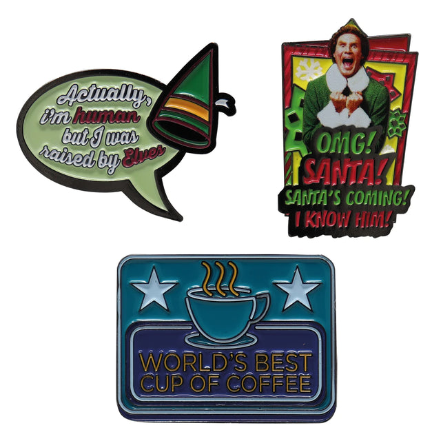 Elf | Set of 3 Pin Badges