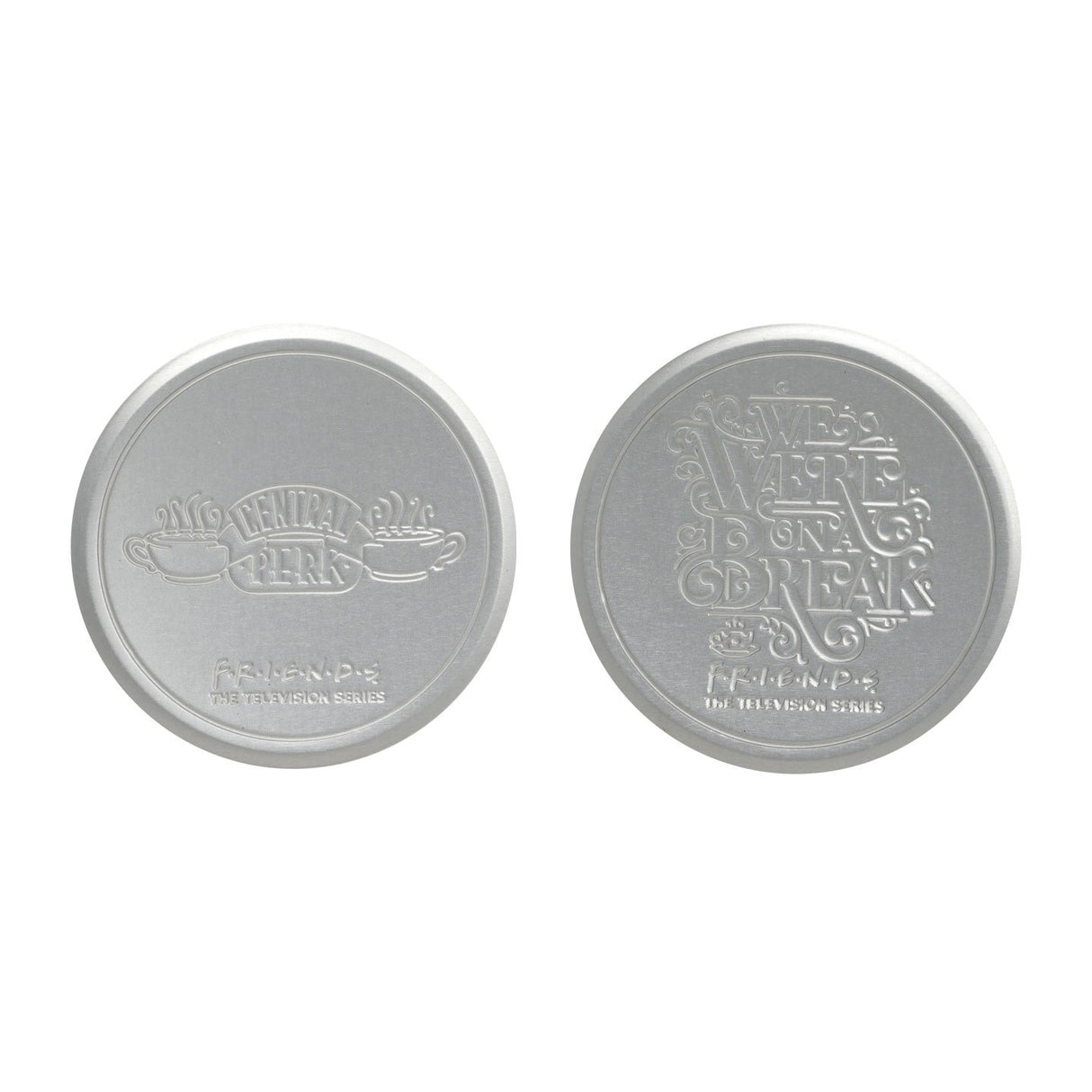 FRIENDS | Set of 4 Embossed Metal Coasters