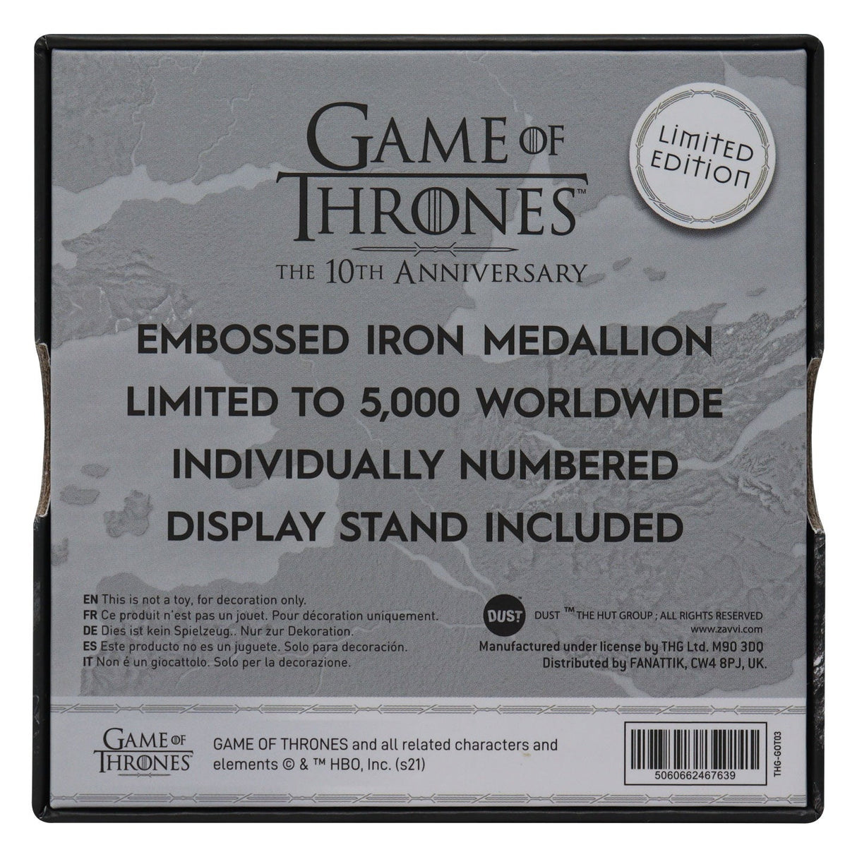 Game of Thrones | 10th Anniversary | Medallion | Limited Edition