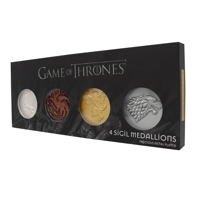 Game of Thrones | Set of 4 Sigil Medallions | Collectible Limited Edition