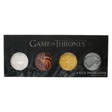 Game of Thrones | Set of 4 Sigil Medallions | Collectible Limited Edition