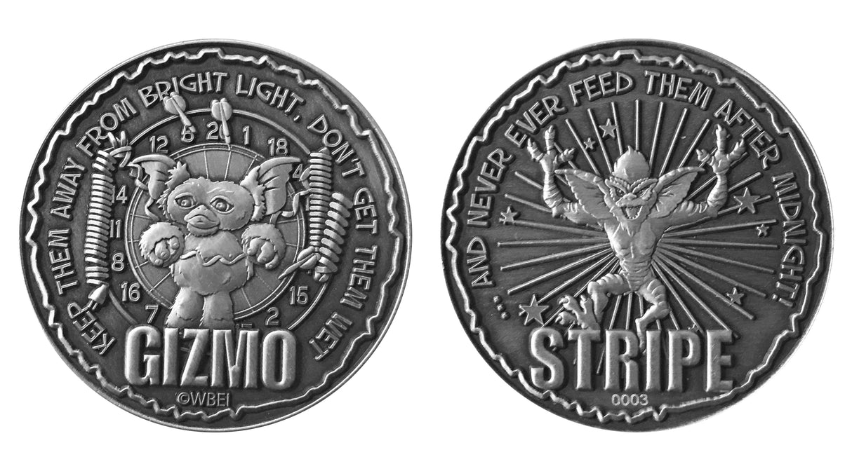 Gremlins Limited Edition GIZMO & STRIPE Collectible Coin
