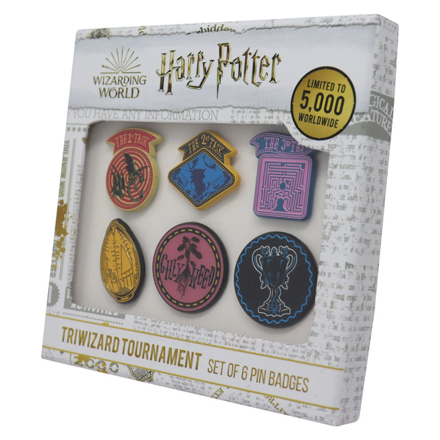 Harry Potter Triwizard Tournament | Set of 6 Pin Badges | Limited Edition