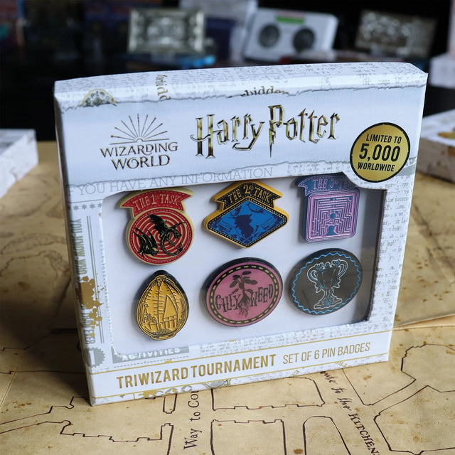 Harry Potter Triwizard Tournament | Set of 6 Pin Badges | Limited Edition