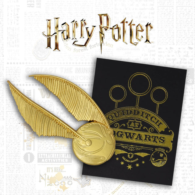 Harry Potter | Golden Snitch 24k Gold Plated | Limited Edition Pin Badge