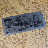 Harry Potter | Hogwarts Express Schematic Metal Fan-Plate | Limited Edition