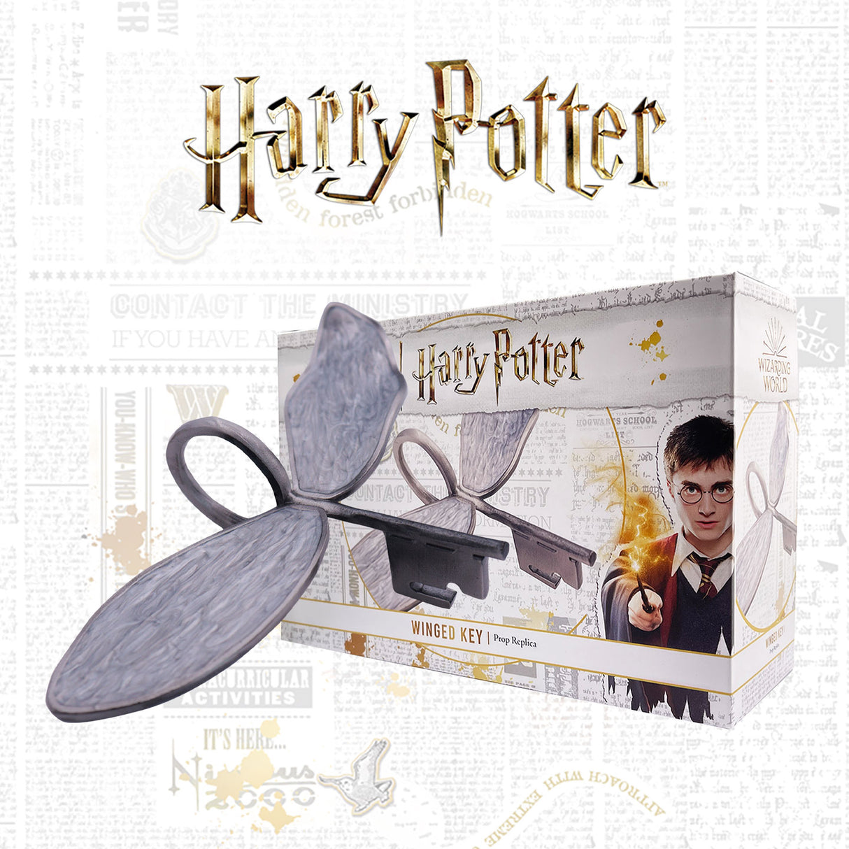 Harry Potter PROFESSOR FLITWICK ENCHANTED WINGED KEY Limited Edition Prop Replica