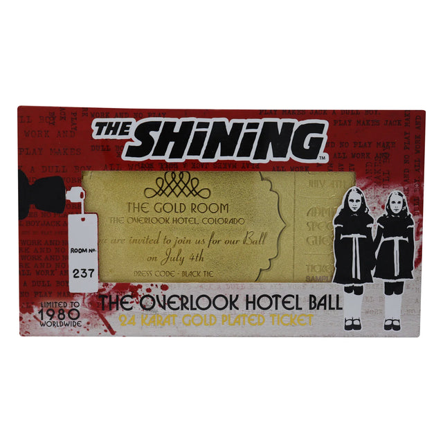 The Shining | The Overlook Hotel Ball Ticket | Replica Golden Ticket | Limited Edition