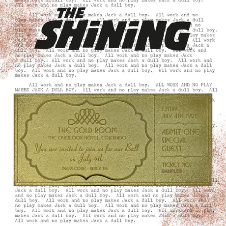 The Shining | The Overlook Hotel Ball Ticket | Replica Golden Ticket | Limited Edition