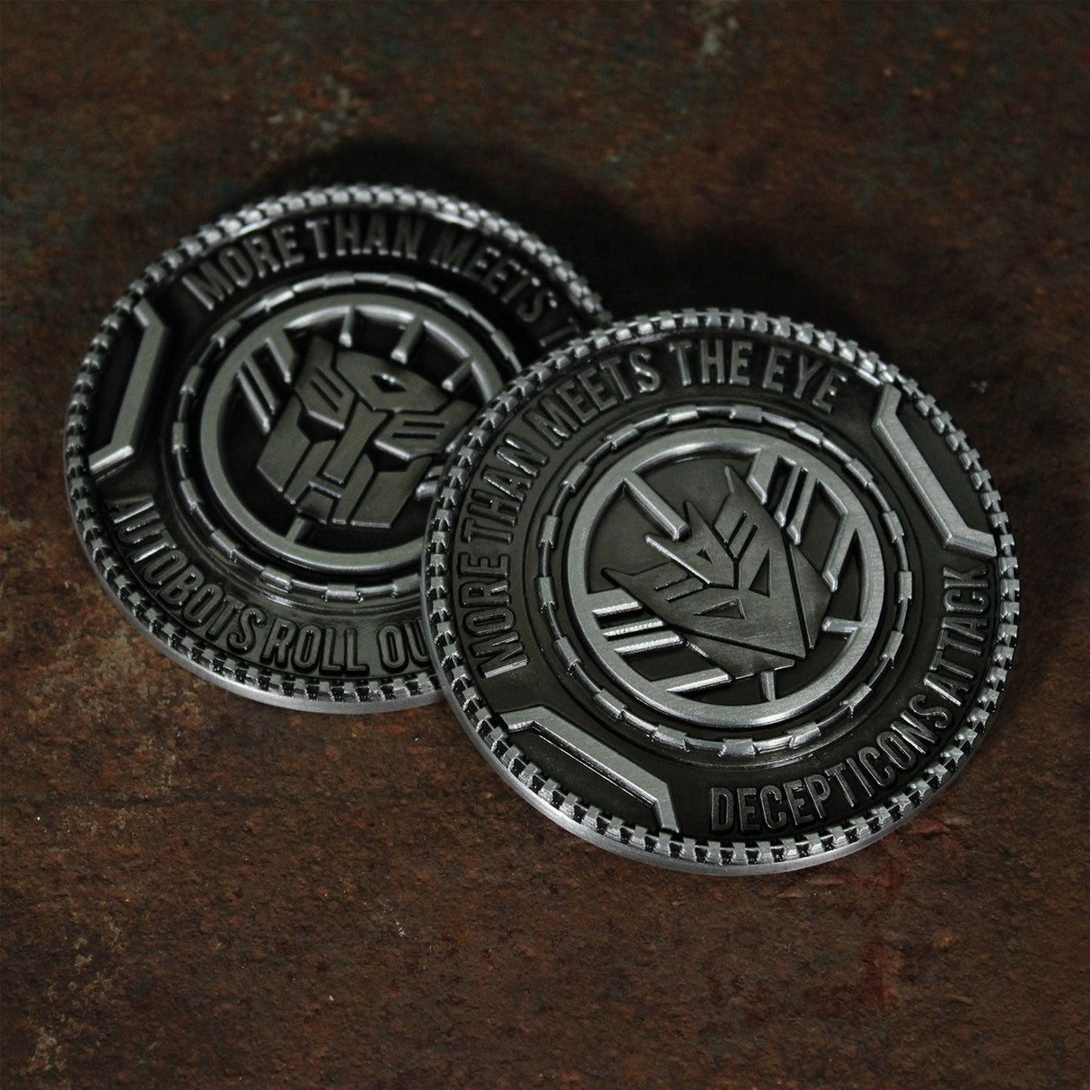 Transformers | More Than Meets The Eye | Set of 2 Medallions | Collectible Limited Edition