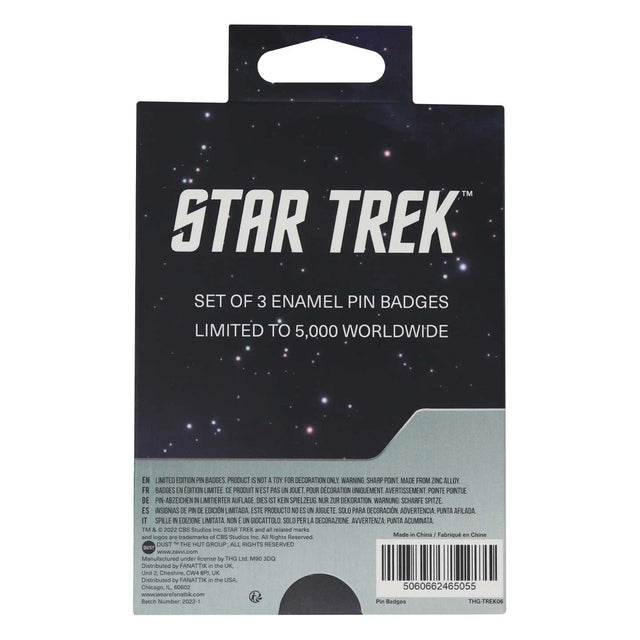 Star Trek | Starfleet Academy | Triple Pin Badge Set | Limited Edition