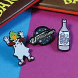 Willy Wonka and the Chocolate Factory | Triple Pin Badge Set | Limited Edition