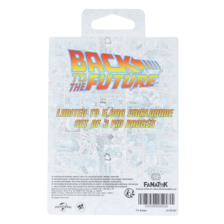 Back to the Future | Japanese Style | Triple Pin Badge Set | Limited Edition