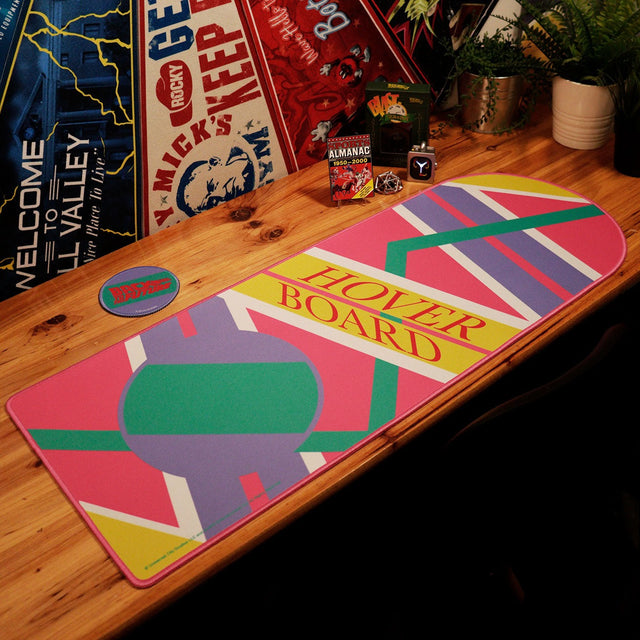 Back to the Future | XL Hoverboard Desk Pad and Coaster Set