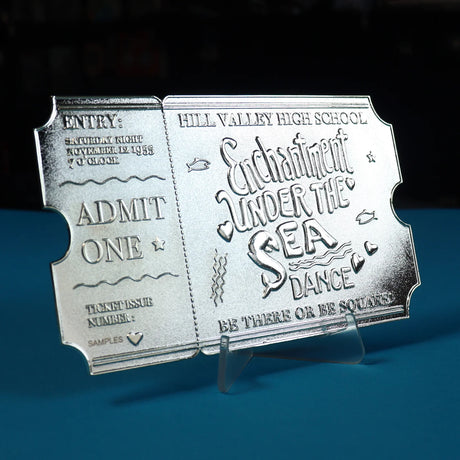 Back to the Future | Enchantment Under the Sea Dance Ticket | .999 Silver Plated | Limited Edition